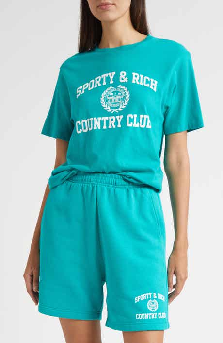 Sporty & Rich Varsity Crest Graphic T-Shirt