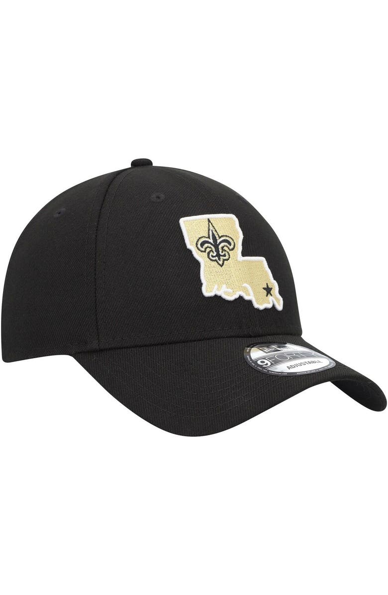 New Era Men's New Era Black New Orleans Saints State The League 9FORTY Adjustable Hat, Alternate, color, 