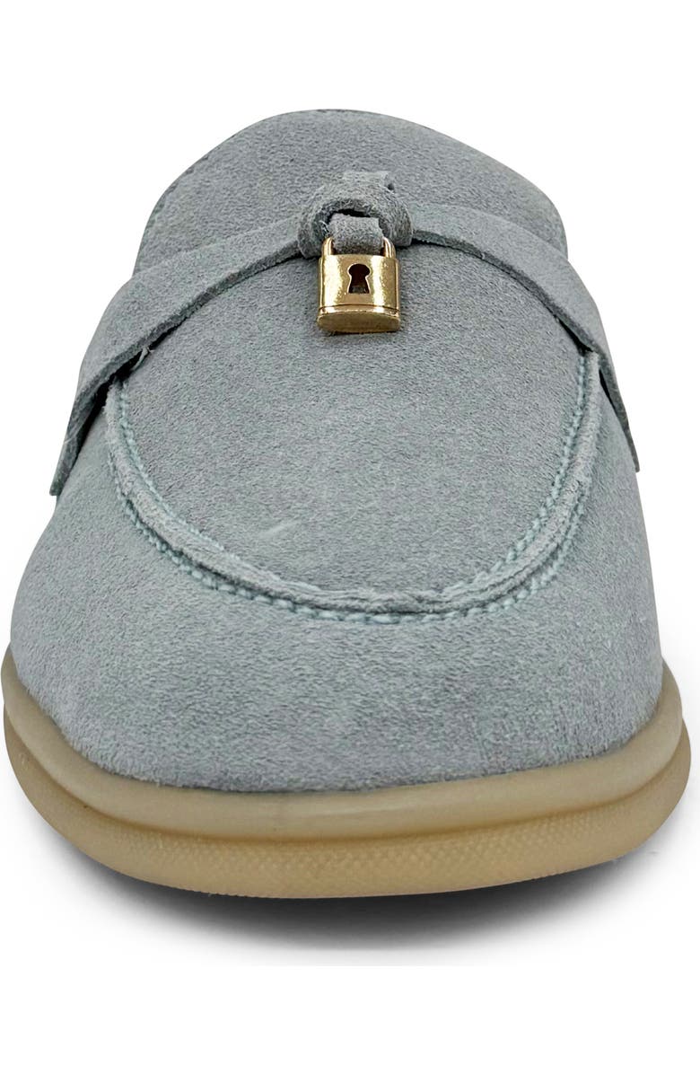 CHELSEA CREW Lasso Mule Loafer, Alternate, color, Blue Suede