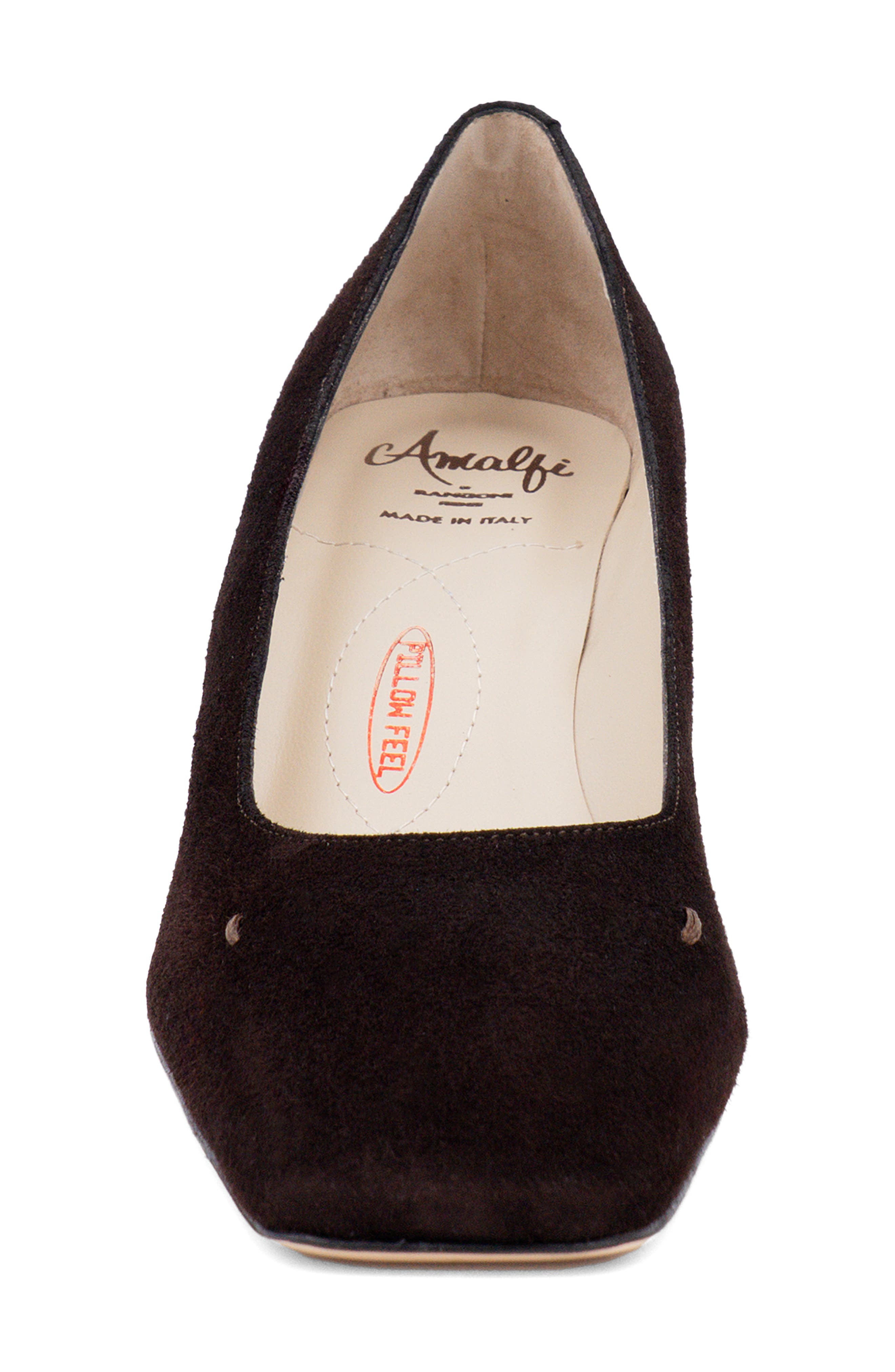 Serapide Cap Toe Pump, Alternate, color, BROWN SUEDE
