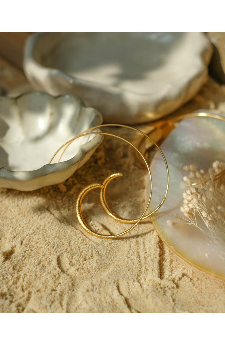 Ottoman Hands Aegina Pull Through Hoop Earrings, Alternate, color,