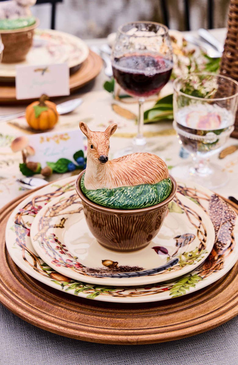 Juliska Forest Walk Deer Covered Bowl, Alternate, color, Multi