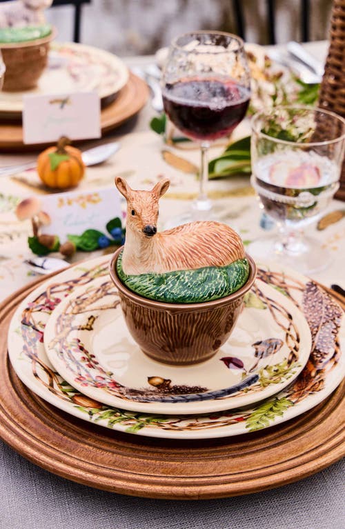 Juliska Forest Walk Deer Bowl With Lid In Multi