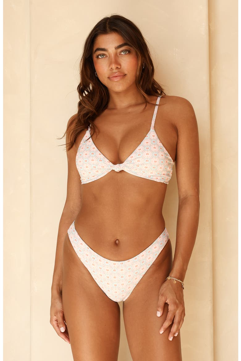 Nocturnal Cheeky Bikini Bottom, Alternate, color, Seashell Siren