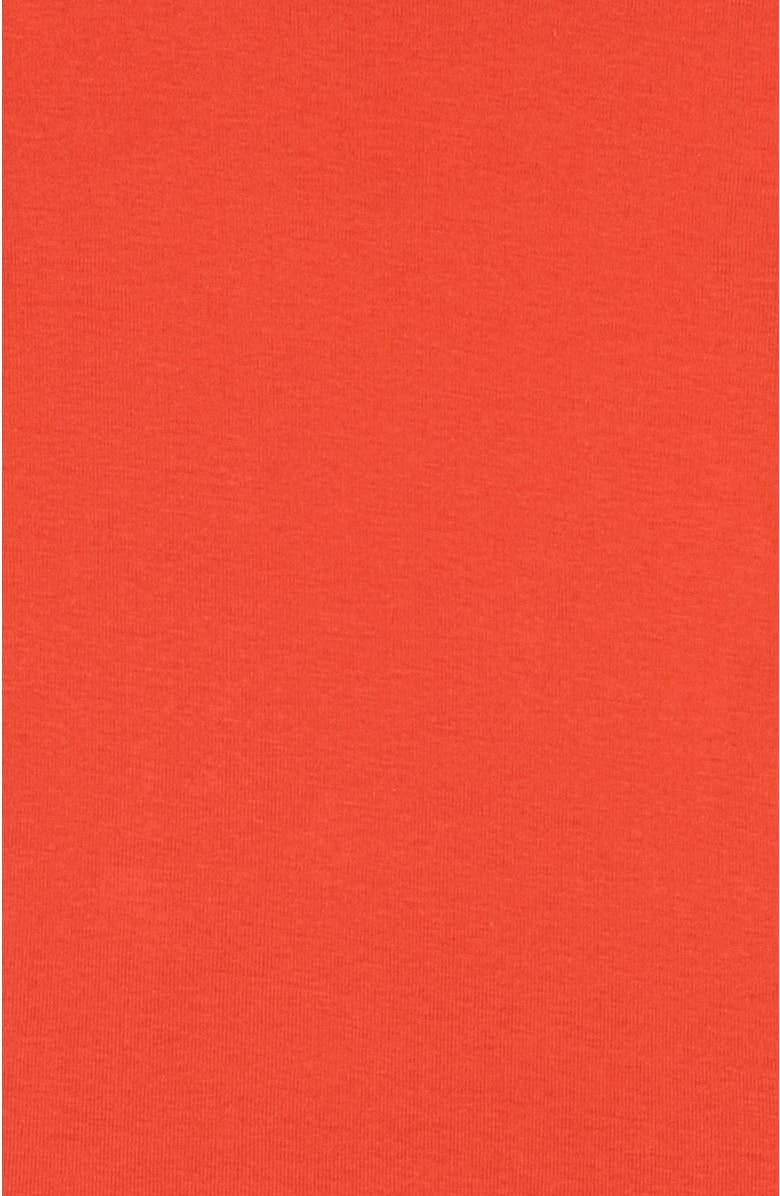 Leveret Kids Long Sleeve T-Shirt, 100% Cotton, Solid Colors, Alternate, color, Orange