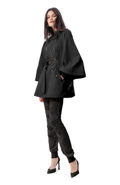 Chloe Trapunto Trench Cape