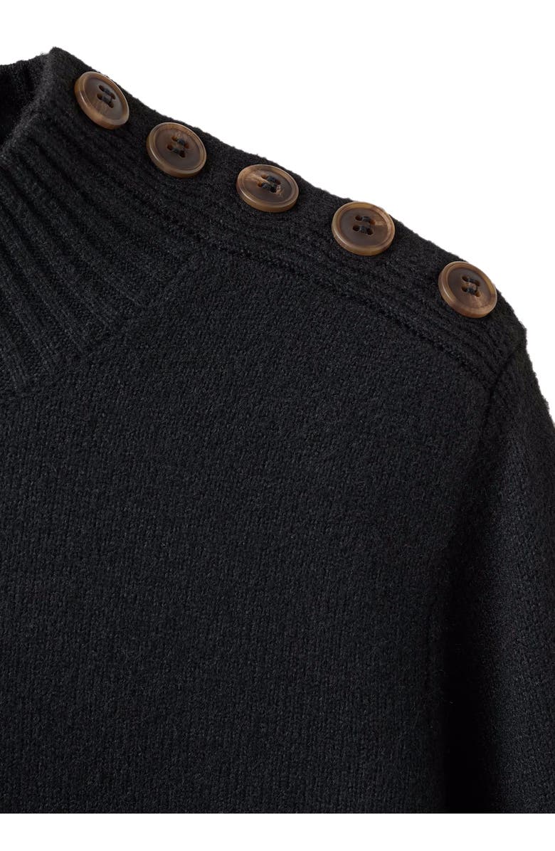 MANGO Button Detail Long Sleeve Sweater Dress, Alternate, color,