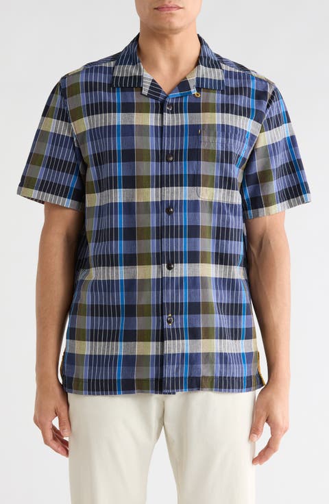 Marina Del Madras Cotton Camp Shirt