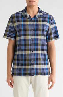 Tommy Bahama Marina Del Madras Cotton Camp Shirt