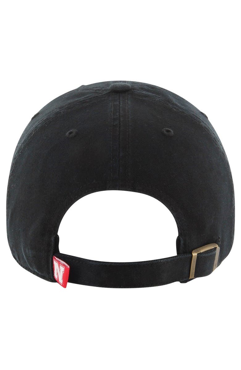 '47 Men's '47 Black Nebraska Huskers Clean Up Adjustable Hat, Alternate, color, 