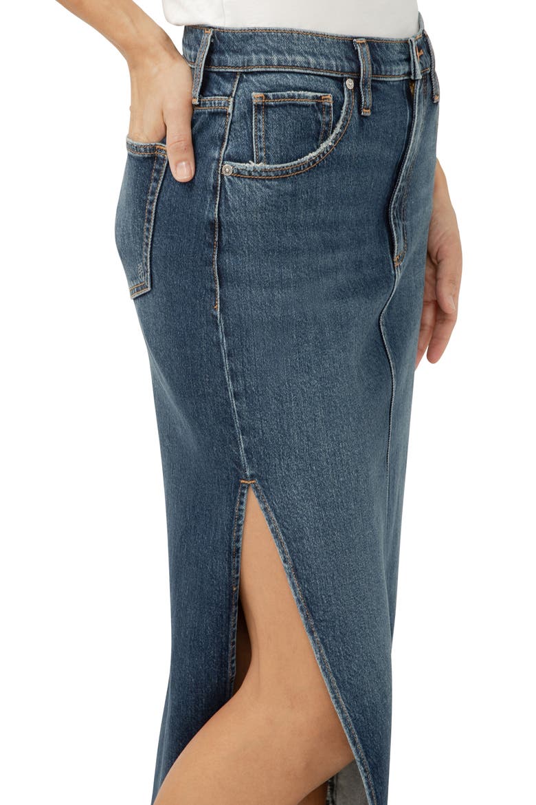 Denim Midi Skirt, Alternate, color, DOLLY