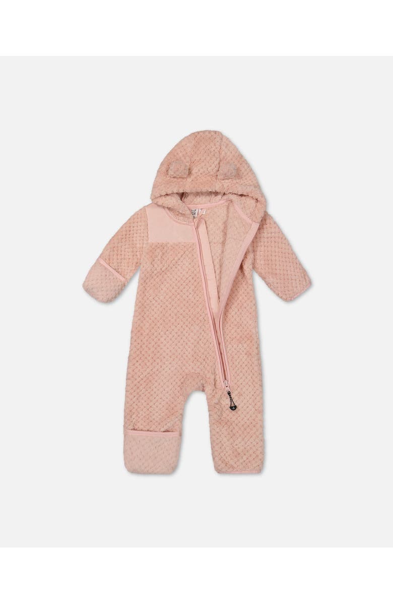 Deux par Deux Baby Girl's Baby One Piece Plush Pink, Alternate, color,