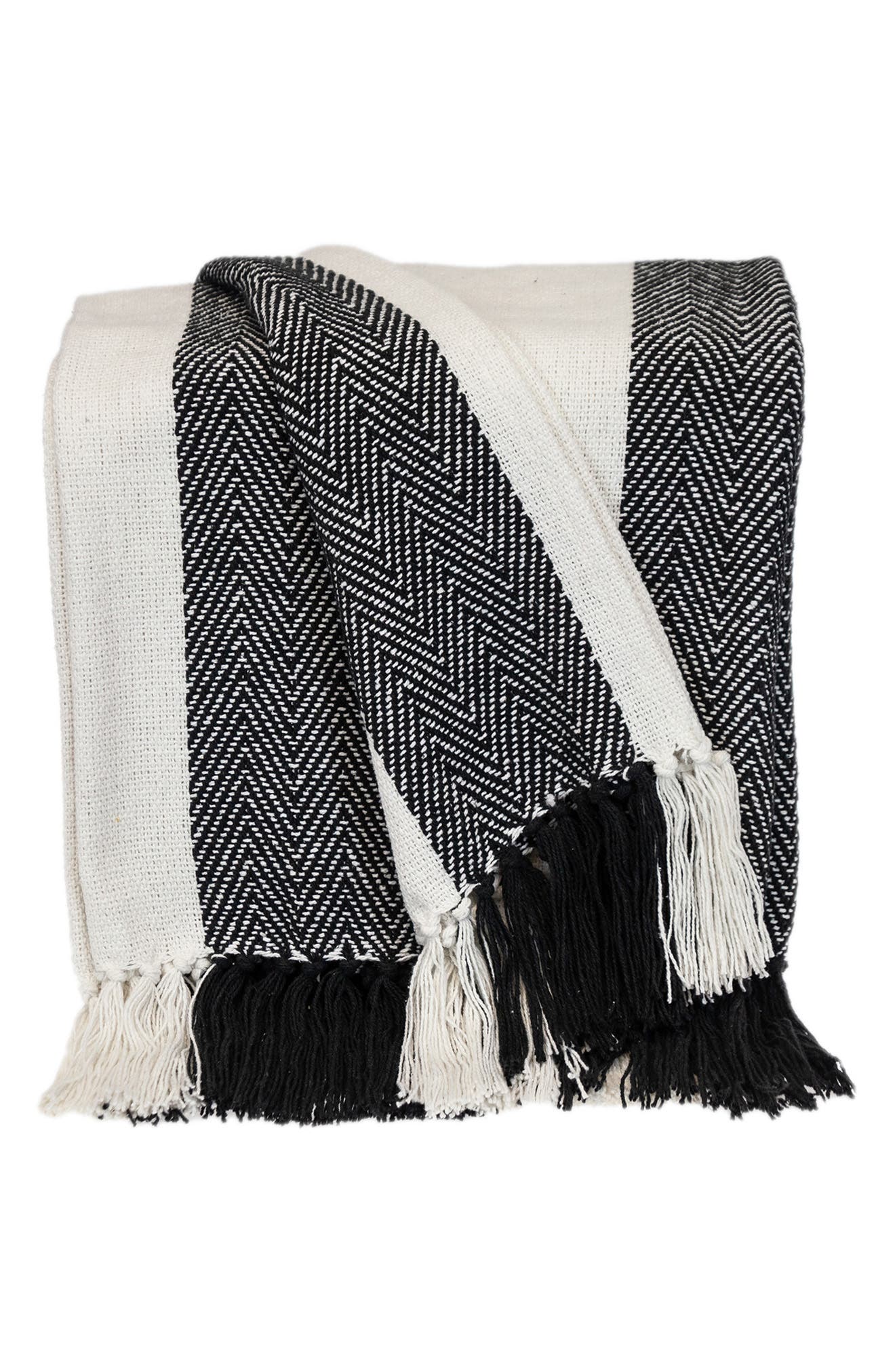 PARKLAND COLLECTION Archee Fringe Throw Blanket