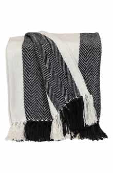 PARKLAND COLLECTION Archee Fringe Throw Blanket