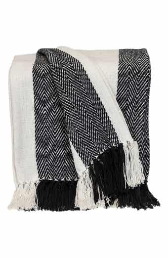 PARKLAND COLLECTION Archee Fringe Throw Blanket