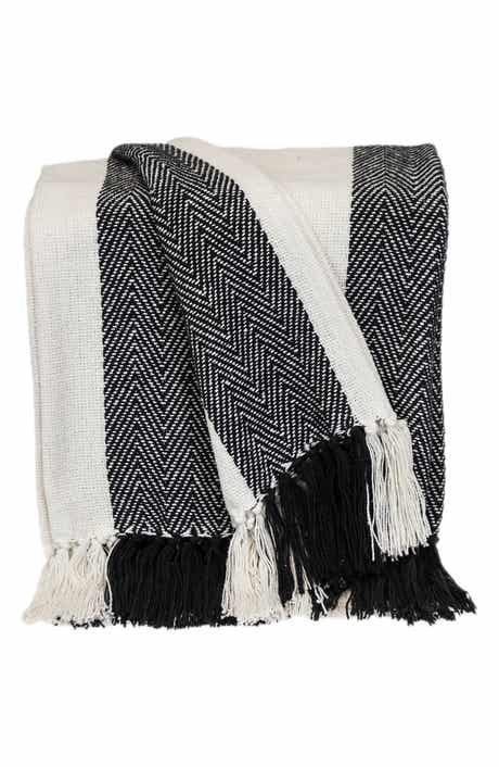 PARKLAND COLLECTION Archee Fringe Throw Blanket