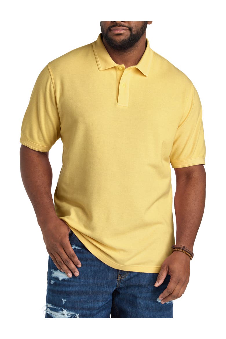 Big & Tall Garment-Dyed Polo Shirt, Main, color, LEMON DROP