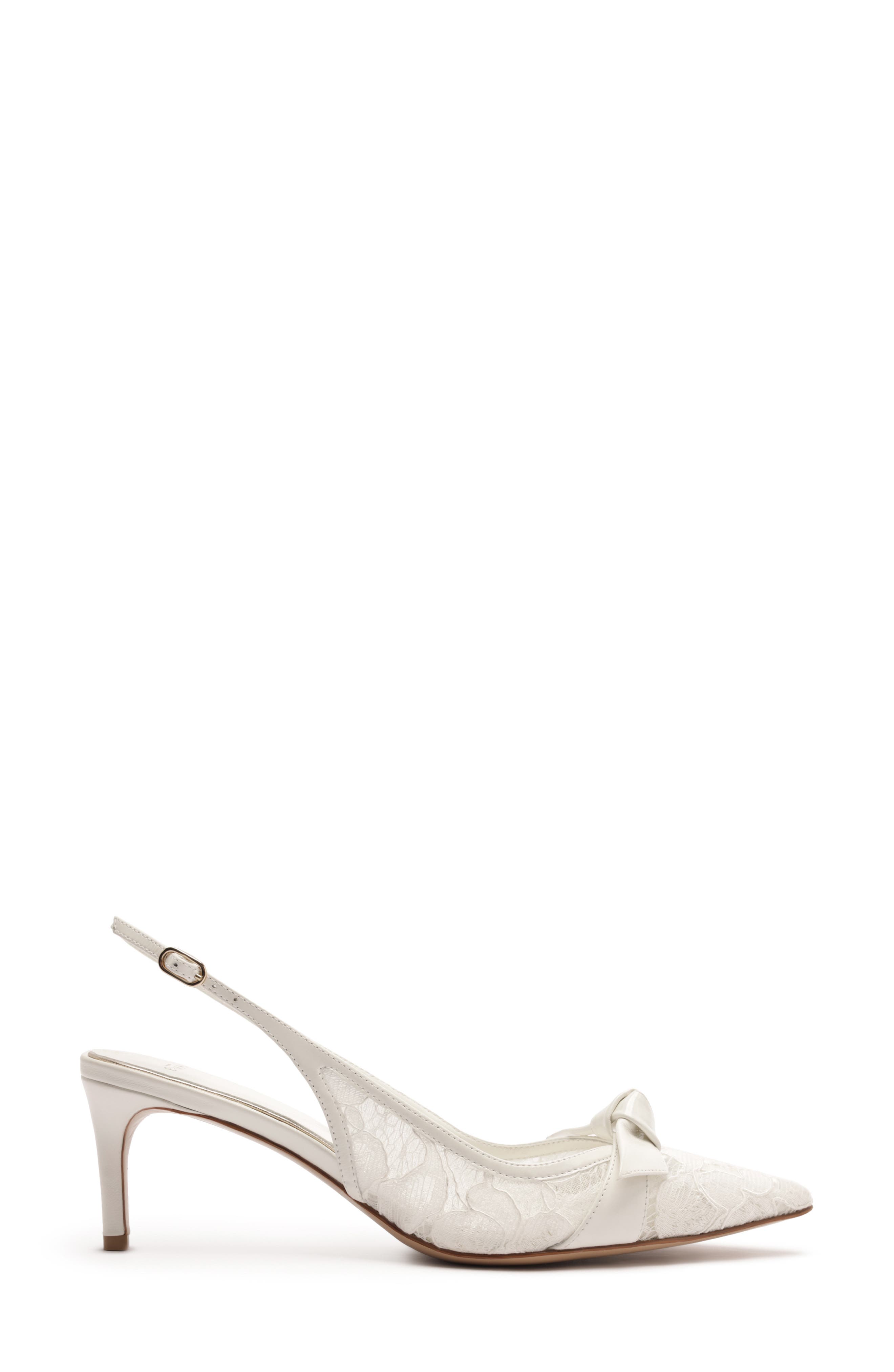 Alexandre Birman Clarita Classic Pointed Toe Slingback Pump, Alternate, color, Off White/ Ivory