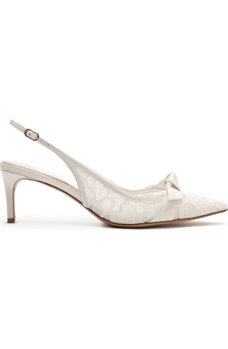 Alexandre Birman Clarita Classic Pointed Toe Slingback Pump, Alternate, color, Off White/ Ivory