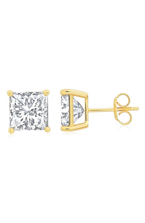 Men's Cubic Zirconia Stud Earrings