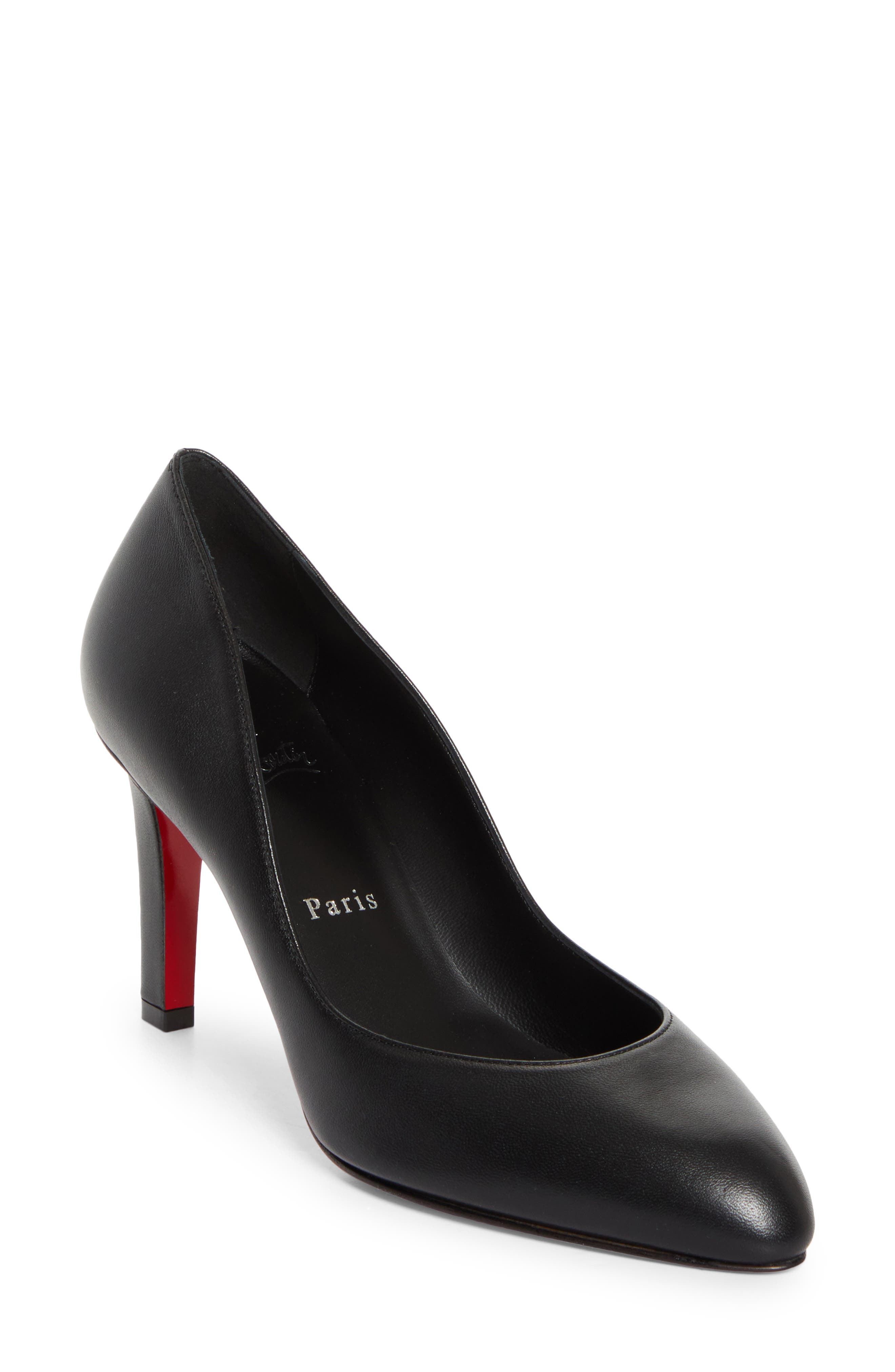 Christian Louboutin Fannylove Pump, Main, color, Black/ Black
