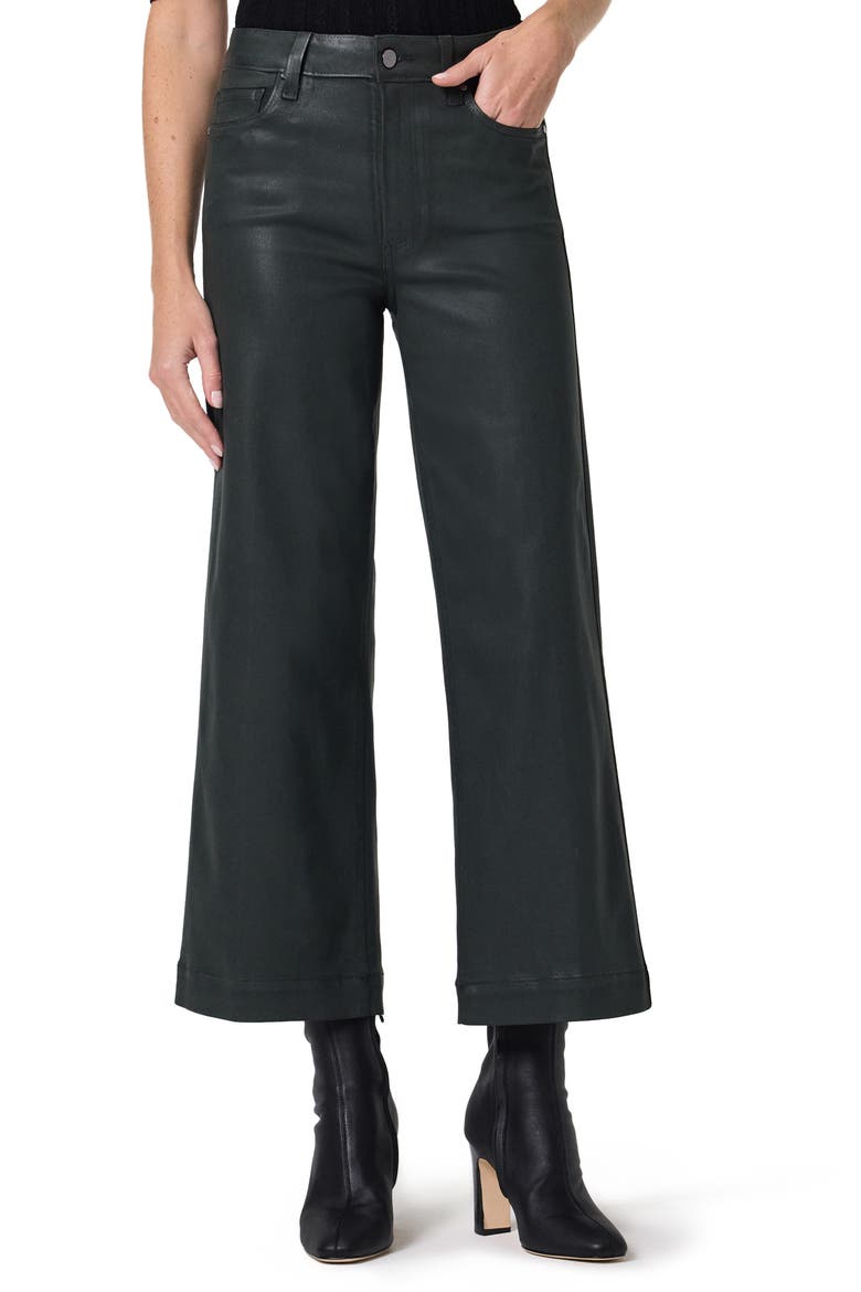 Anessa Wide Leg Jeans, Main, color, DARK ROSIN LUXE COATING