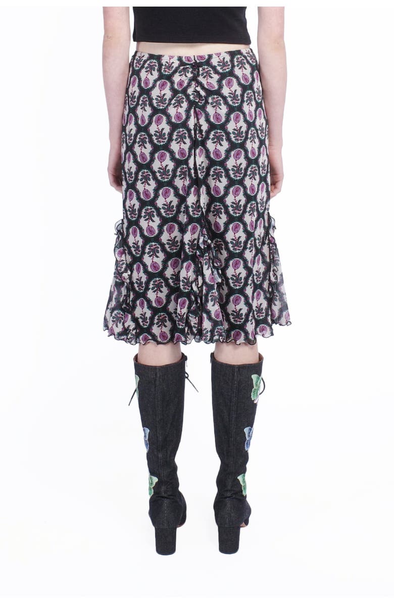 Anna Sui Sleeping Beauty Mesh Skirt, Alternate, color,