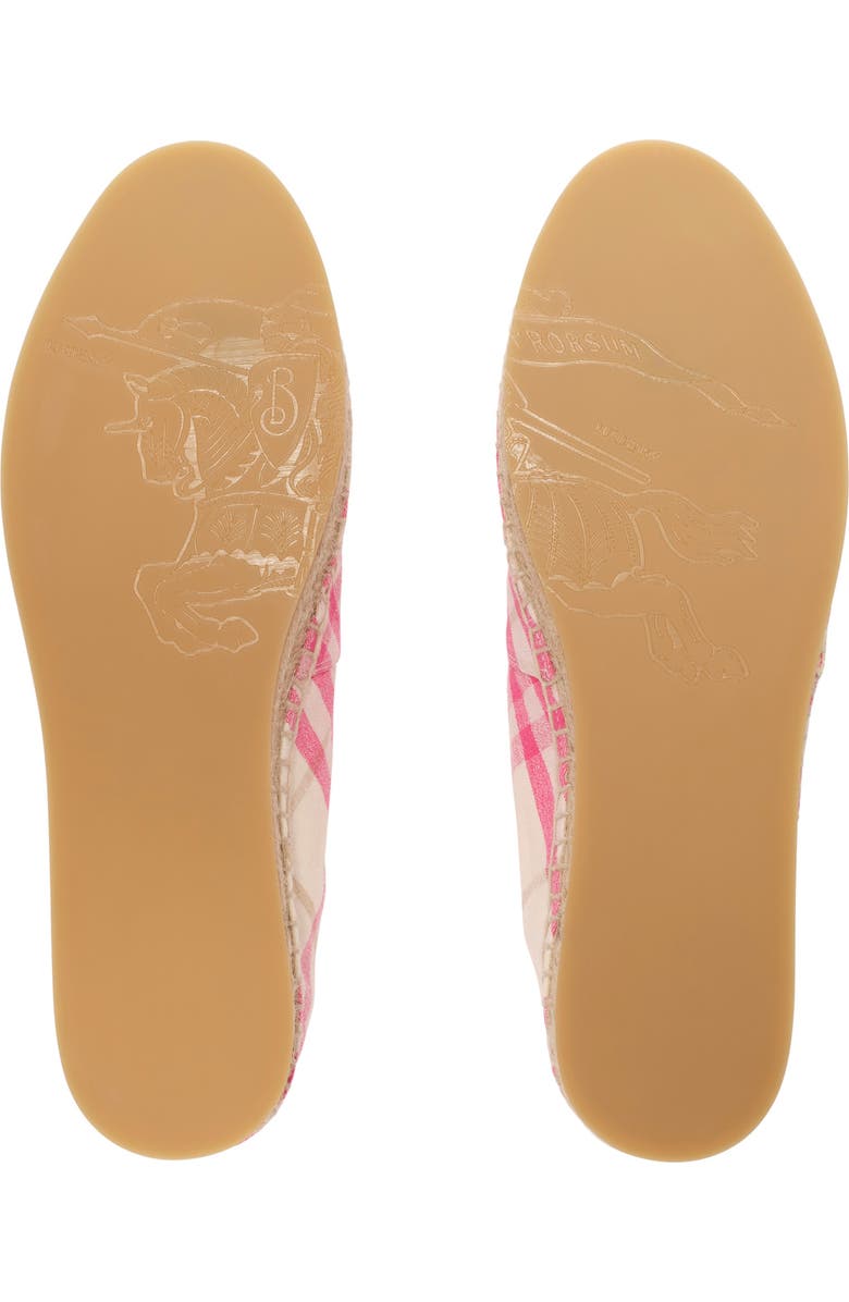 Burberry Check Mews Espadrilles, Alternate, color, Aubergine Purple