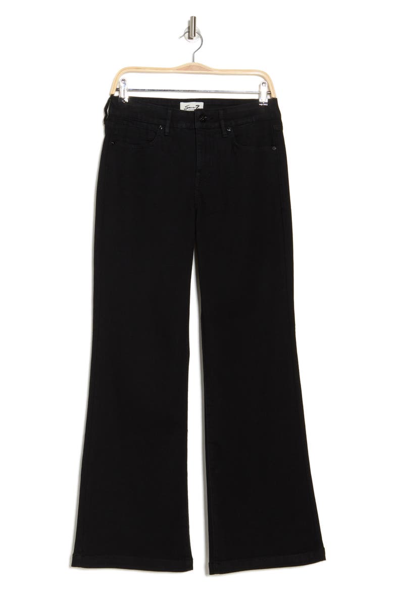 Bella Wide Leg Jeans, Alternate, color, BLACK