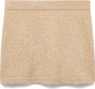 MANGO Sweater Knit Miniskirt