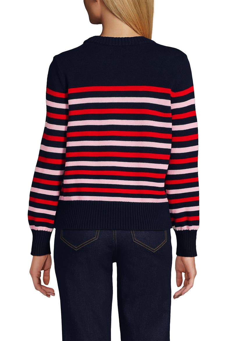 Drifter Embellished Crew Neck Sweater, Alternate, color, Candy Heart/Navy/Red Stripe
