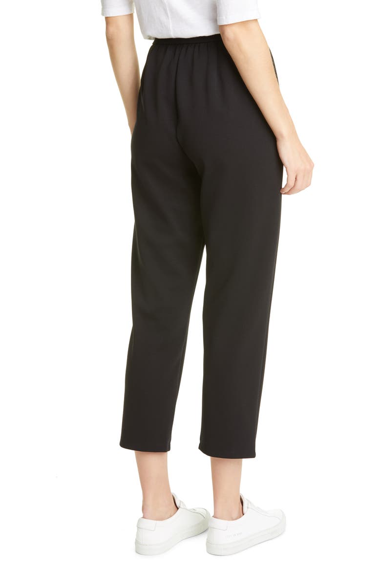 Slouchy Tencel® Lyocell Blend Ankle Pants, Alternate, color, BLACK