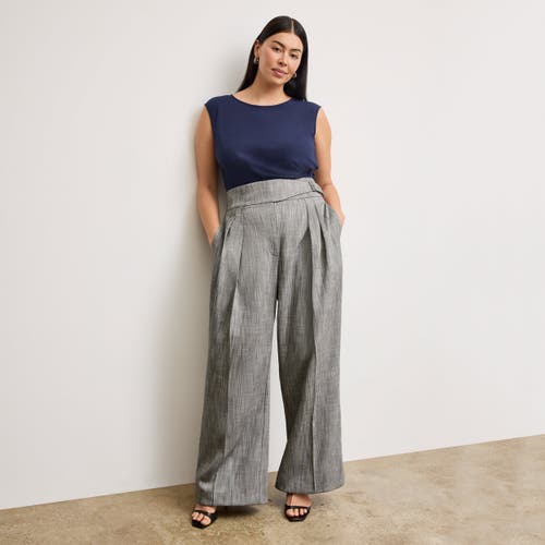 M.m.lafleur Bronny Cummerbund Trouser In Black/white