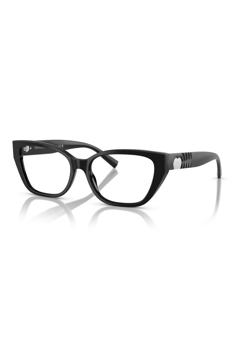 54mm Cat Eye Optical Glasses, Alternate, color, BLACK