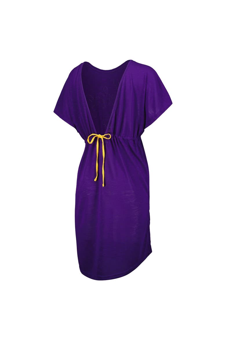 Women's G-III 4Her by Carl Banks Purple Minnesota Vikings Versus Swim Cover-Up, Alternate, color, Purple