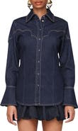 Avec Les Filles Western Denim Shirt