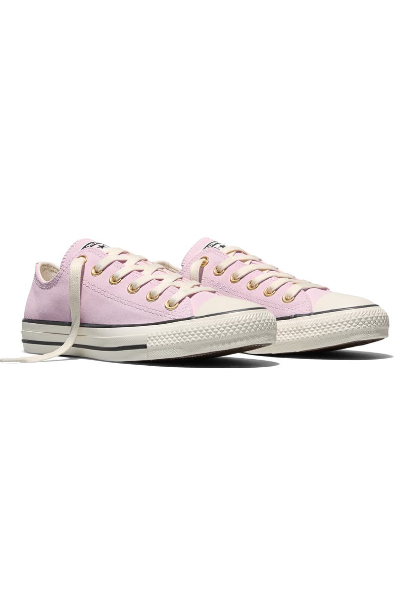 Converse Gender Inclusive Chuck Taylor All Star Sude Low Top Sneaker, Alternate, color, New Found Bloom/ Gold/ Egret