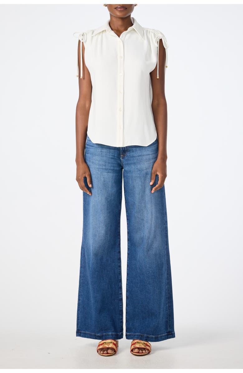 Trina Turk Saint Tropez Button Up Top, Alternate, color,