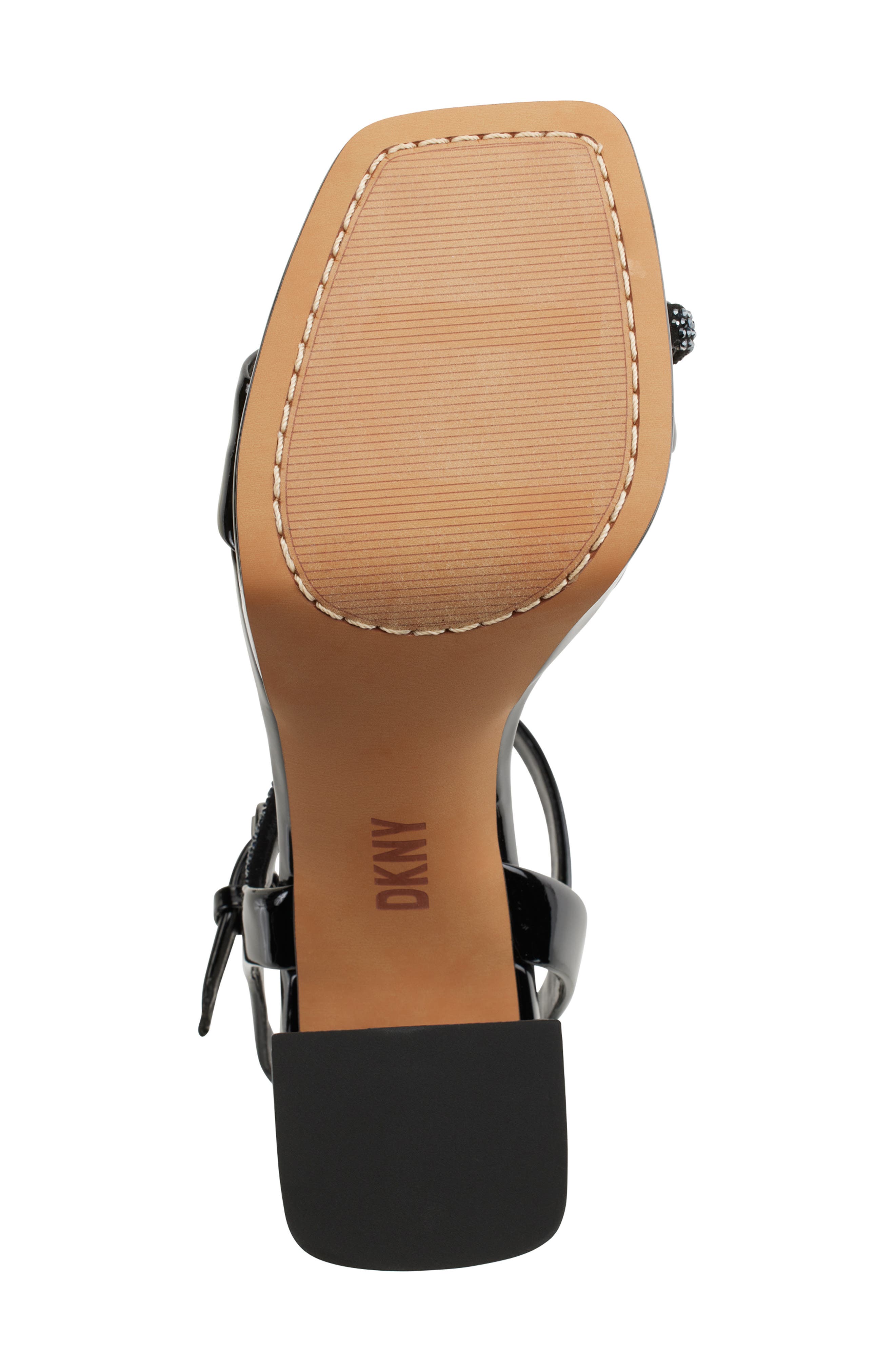 DKNY Briela Ankle Strap Platform Sandal, Alternate, color, Black
