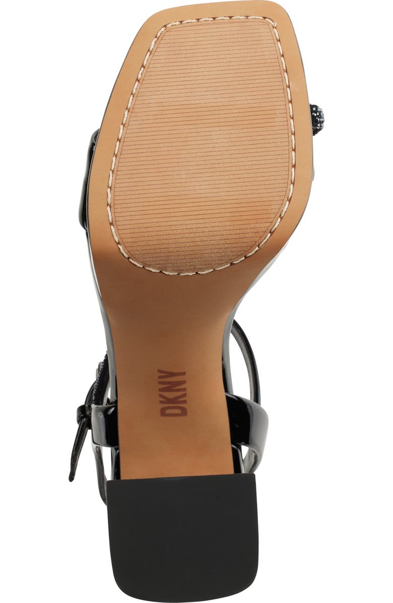 DKNY Briela Ankle Strap Platform Sandal, Alternate, color, Black