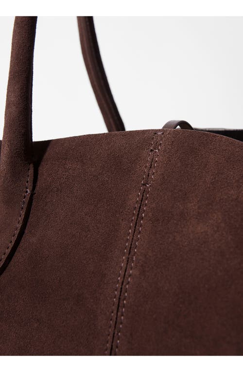 & Other Stories Large Suede Tote Bag In Brown