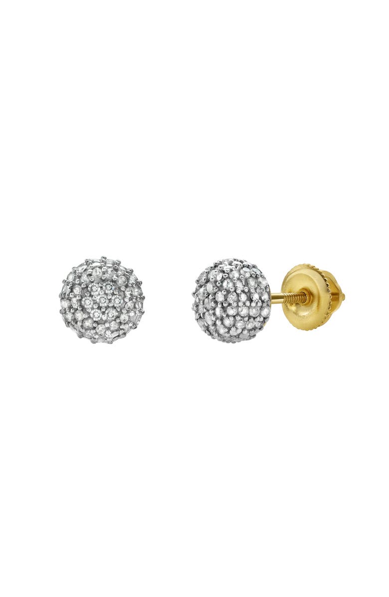 LuvMyJewelry Orbius 10K Yellow Gold Diamond Stud Earring - 0.33ct., Main, color, 10K Yellow Gold