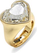 EYE CANDY LOS ANGELES Gabi Cubic Zirconia Heart Statement Ring