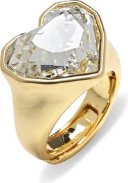 EYE CANDY LOS ANGELES Gabi Cubic Zirconia Heart Statement Ring