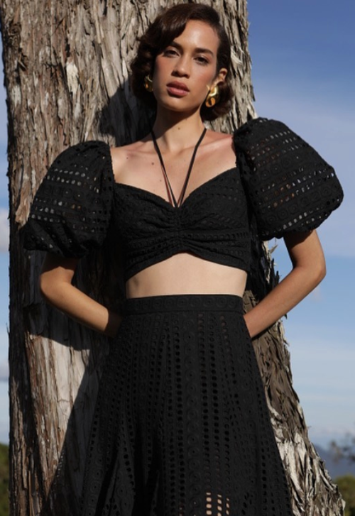 No Pise La Grama Lucia Top In Black