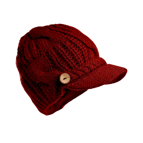 Nirvanna Designs Broadway Hat In Burgundy