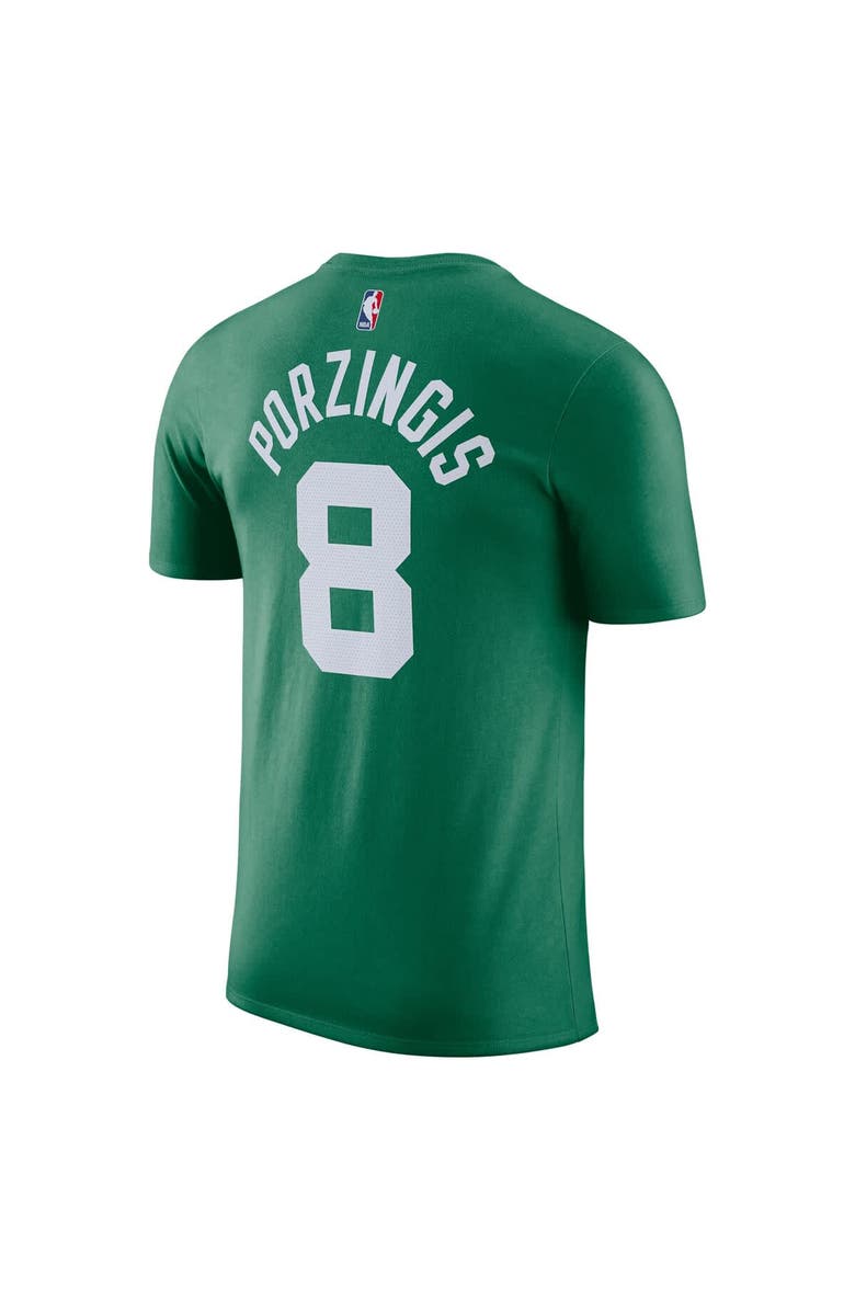 Nike Men's Nike Kristaps Porzingis Kelly Green Boston Celtics Icon Edition Name & Number T-Shirt, Alternate, color, 