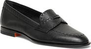 Santoni Women's Leather Penny Loafer