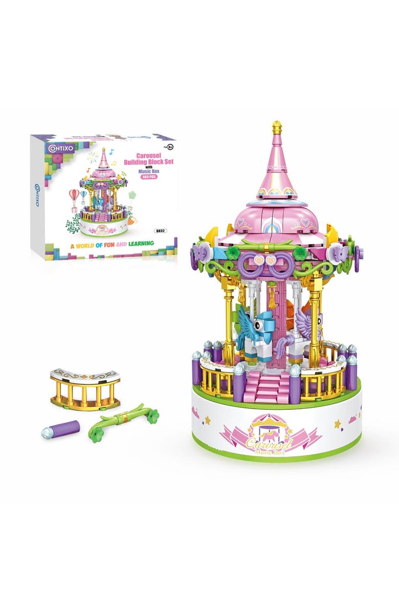 CONTIXO Carousel Building Block Set, Main, color, Multi Color Floral