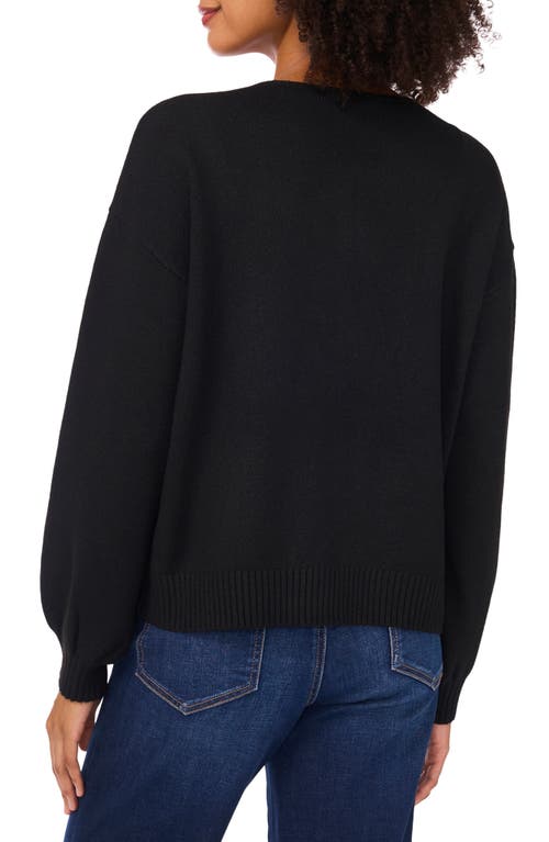Cece Bow Cardigan In Black